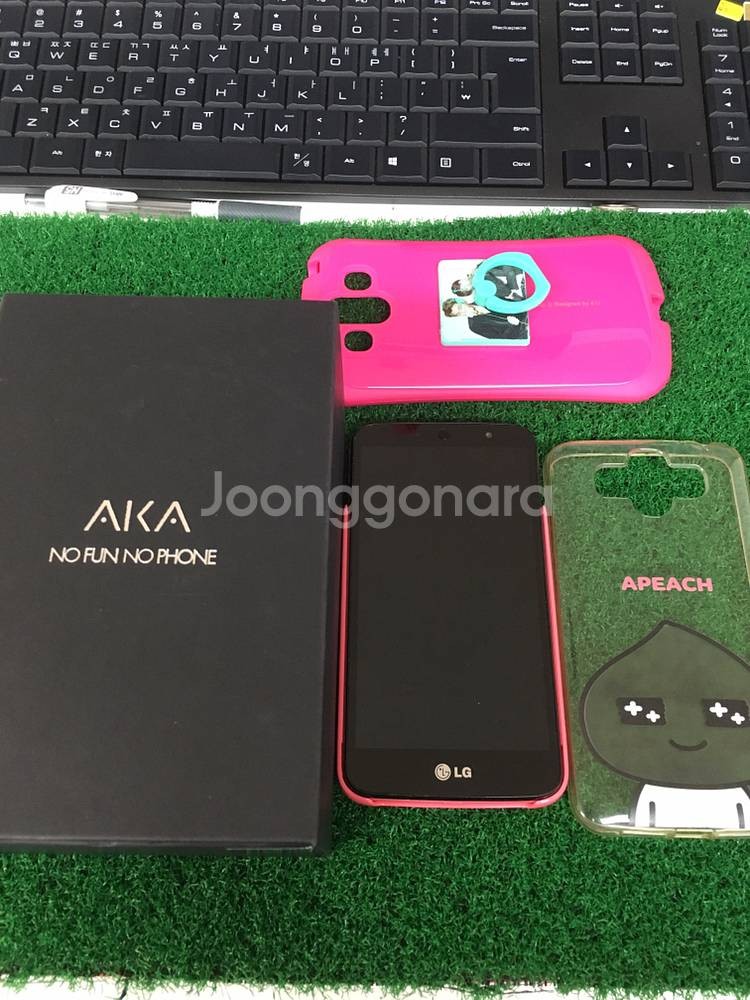 LG 아카폰 핑크색상 판매합니다 초등학생용 핸드폰--0