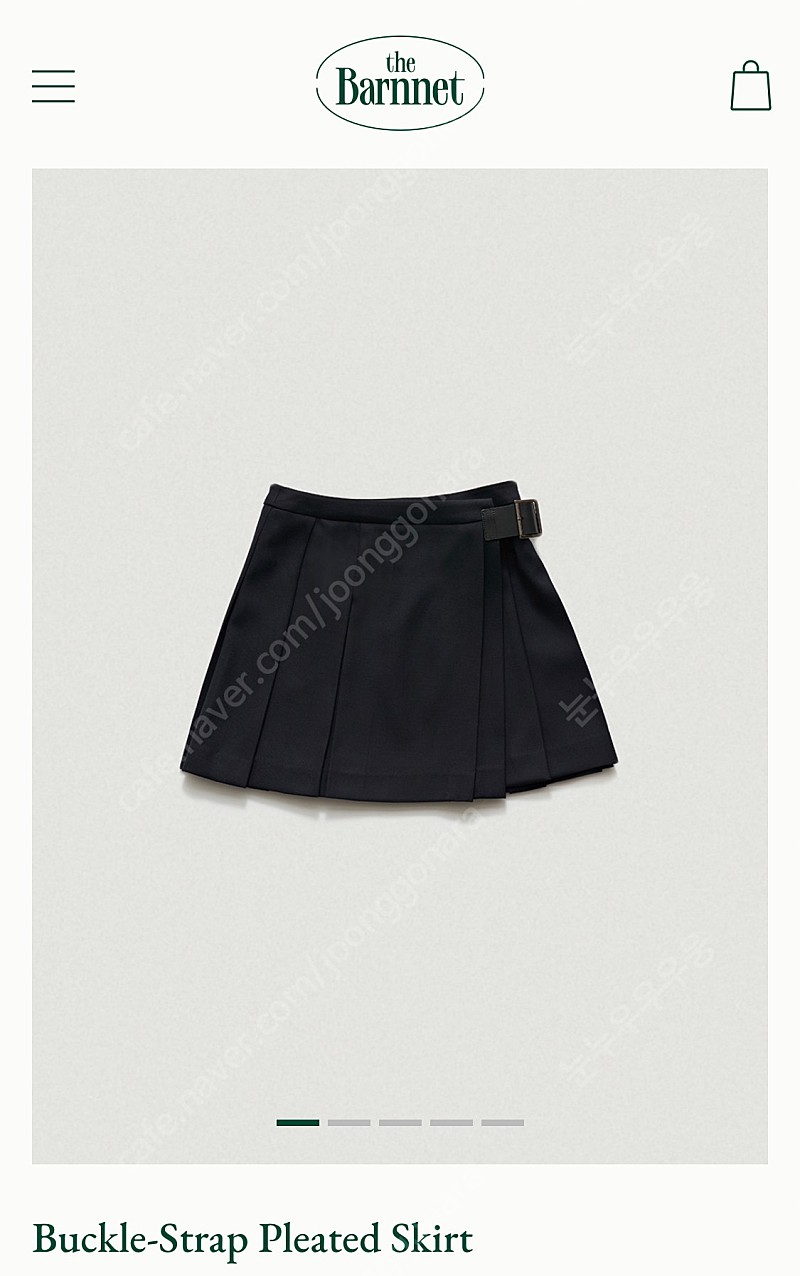 The Barnnet／Buckle-Strap Pleated Skirt-